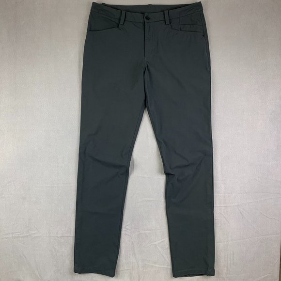 lululemon athletica Other - Lululemon Men Pants 34x36 Gray Chino Slim Tapered Commission Stretch Athletic 34